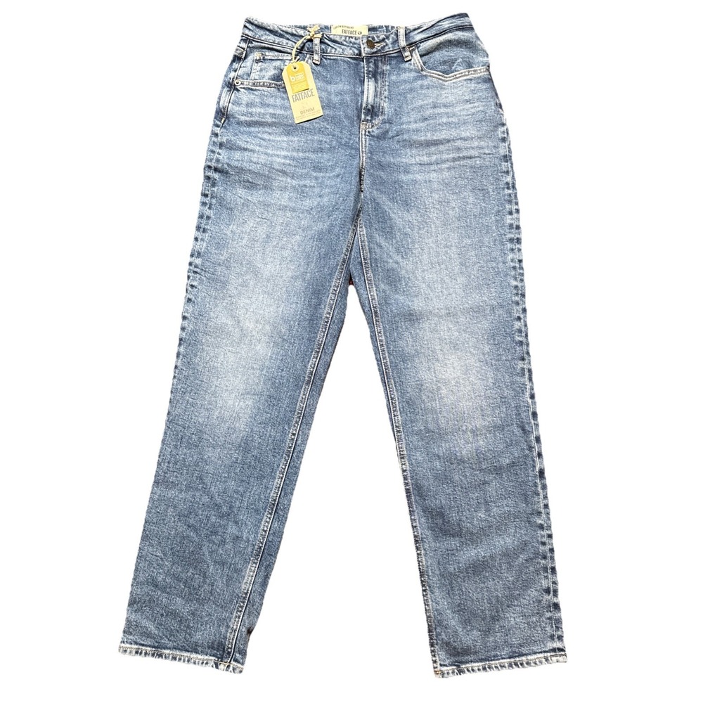 Fat Face Jeans Womens Size 6 Ludlow Boyfriend Jeans NWT Blue Large